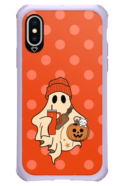 Ghost Girl (Orange) - Apple iPhone X