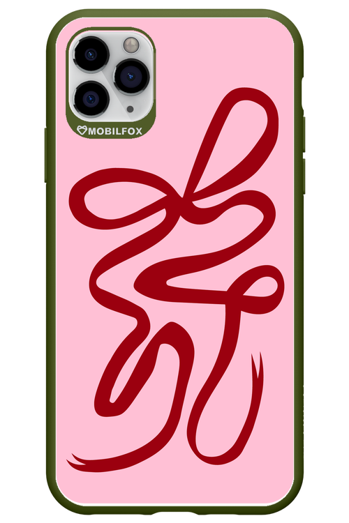 Burgundy Bow - Apple iPhone 11 Pro Max