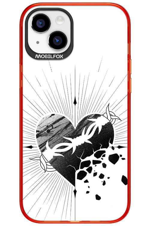 Fekete Szív - Apple iPhone 15 Plus