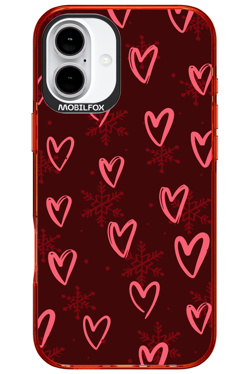 Christmas Hearts - Apple iPhone 16 Plus