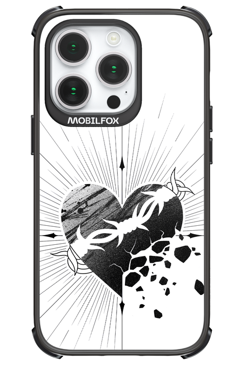 Fekete Szív - Apple iPhone 14 Pro