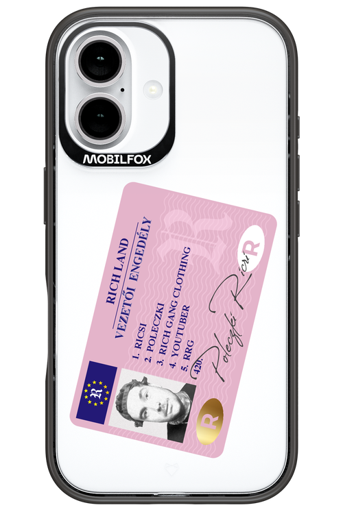 Vezetői engedély - Apple iPhone 16