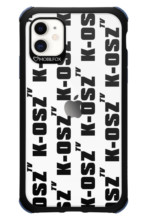 K-osz Transparent Black - Apple iPhone 11