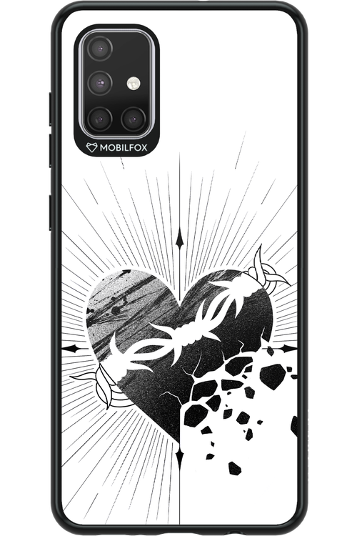 Fekete Szív - Samsung Galaxy A71