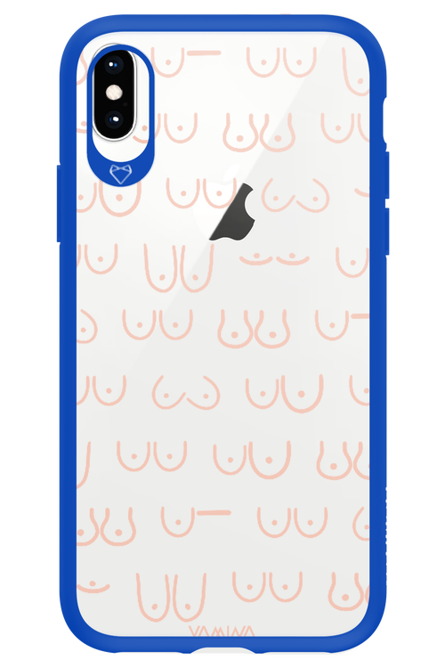Boobies (Peach) - Apple iPhone XS