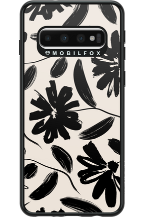 Monochrome Flowerss 2.0 - Samsung Galaxy S10