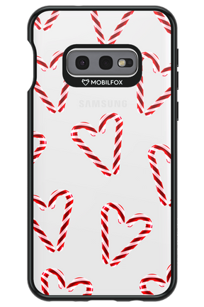 Candy Cane Hearts - Samsung Galaxy S10e