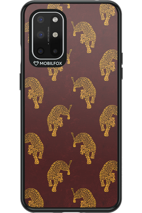 Burgundy Leopard Pattern - OnePlus 8T