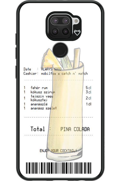 pina colada koktél - Xiaomi Redmi Note 9