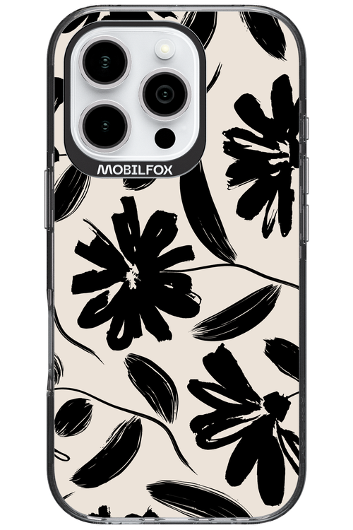 Monochrome Flowerss - Apple iPhone 16 Pro