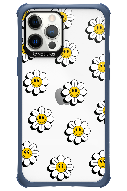 Smiley Flowers Transparent - Apple iPhone 12 Pro Max