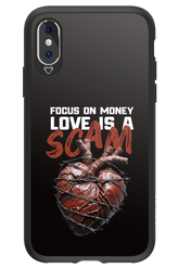 Focus on money, love is a scam - Apple iPhone XS