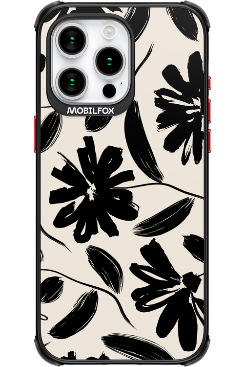 Monochrome Flowerss - Apple iPhone 15 Pro Max