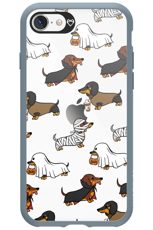 Scary Dachshund (Transparent) - Apple iPhone SE 2020