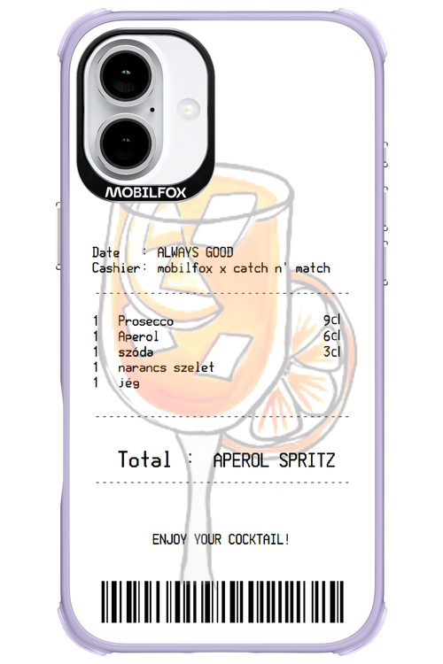 aperol spritz koktél - Apple iPhone 16 Plus