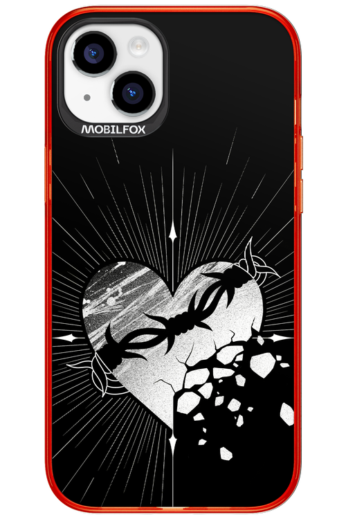 Fehér Szív - Apple iPhone 15 Plus