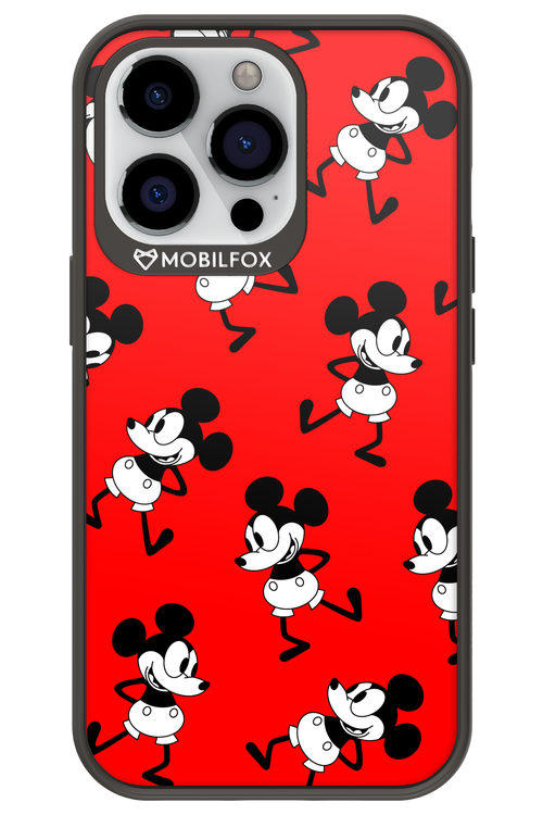 Iconic Mouse (red pattern) - Apple iPhone 13 Pro