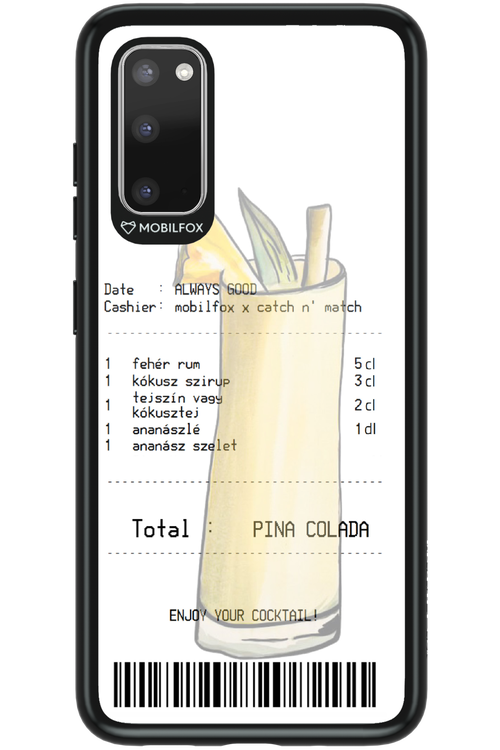 pina colada koktél - Samsung Galaxy S20