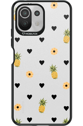 Ananas Heart Transparent - Xiaomi Mi 11 Lite (2021)