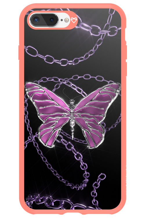 Butterfly Necklace - Apple iPhone 8 Plus