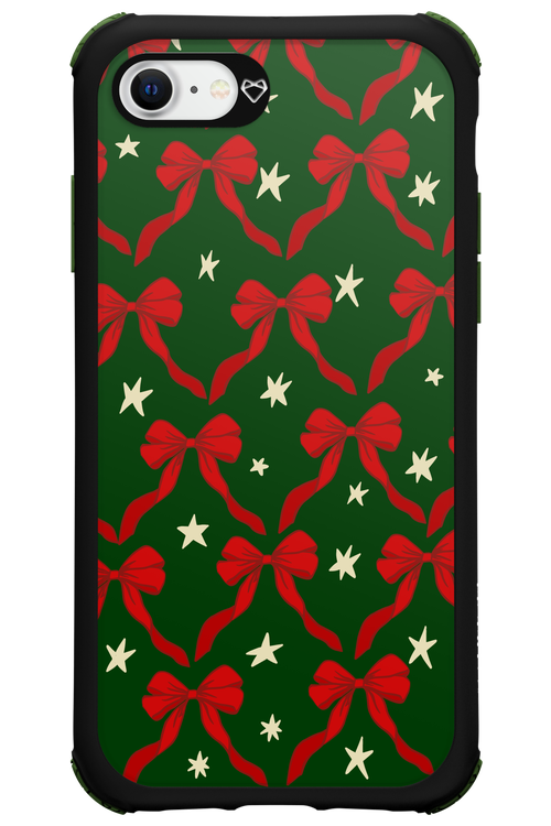 Bow & Stars (Green) - Apple iPhone 8
