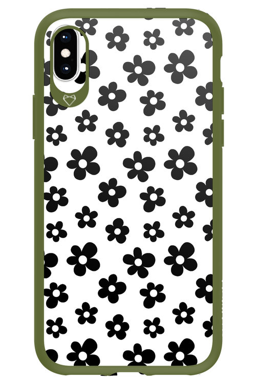 Monochrome Flowers  - Apple iPhone XS