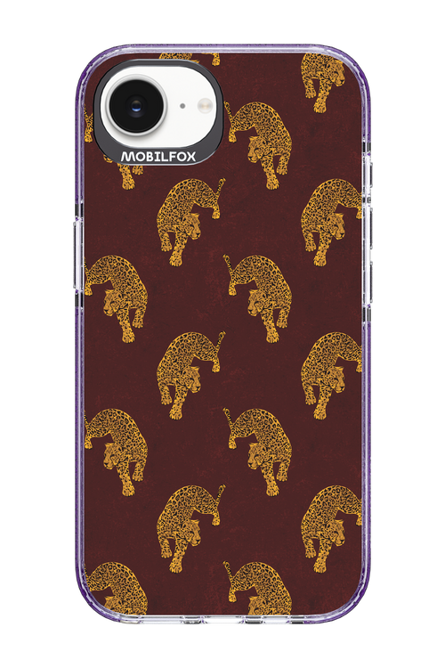 Burgundy Leopard Pattern - Apple iPhone 16e