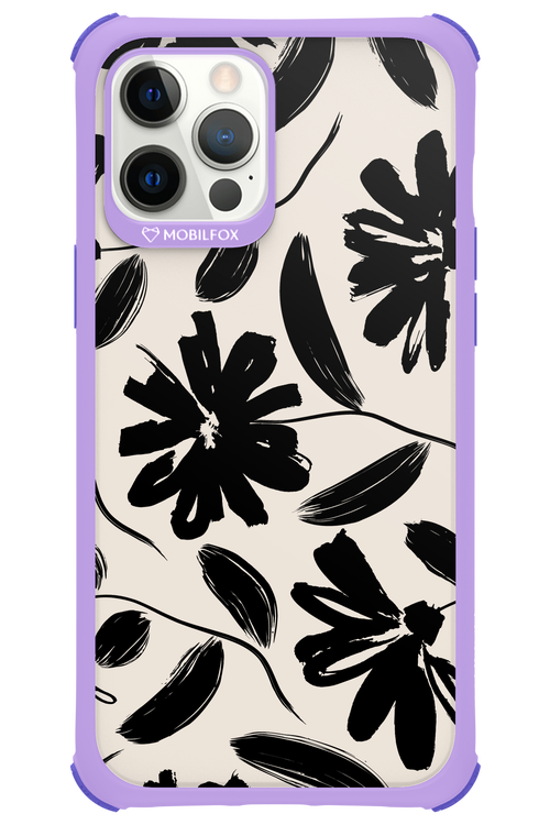 Monochrome Flowerss - Apple iPhone 12 Pro Max