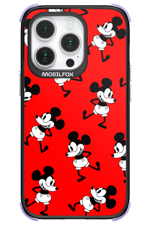 Iconic Mouse (red pattern) - Apple iPhone 14 Pro