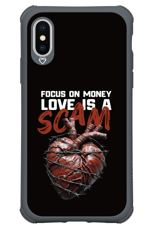 Focus on money, love is a scam - Apple iPhone X