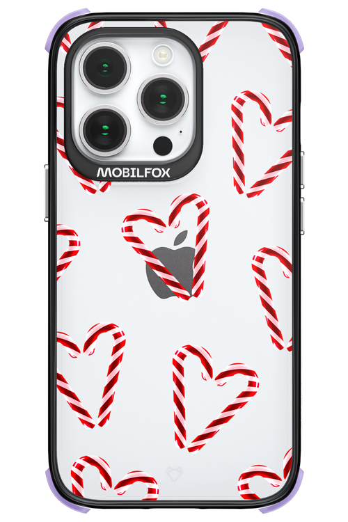 Candy Cane Hearts - Apple iPhone 14 Pro