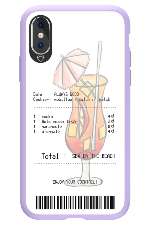 sex on the beach koktél - Apple iPhone X