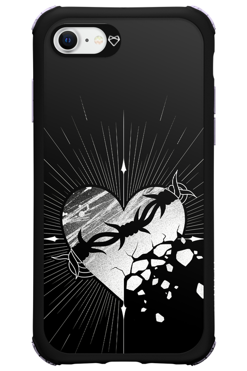 Fehér Szív - Apple iPhone 8