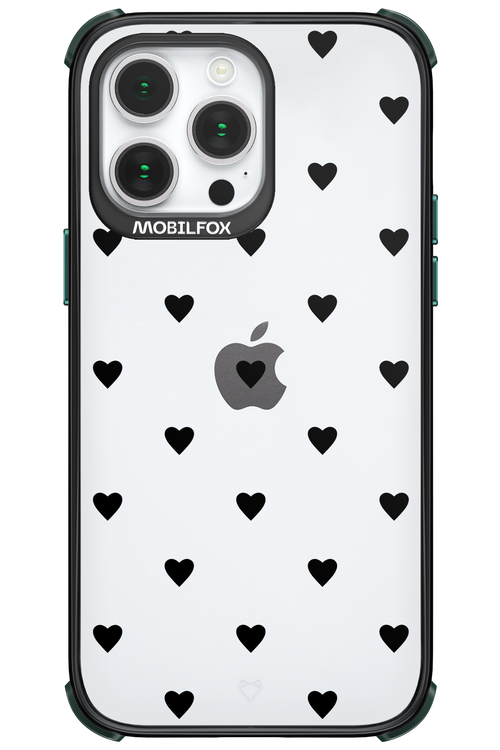 Hearts Transparent - Apple iPhone 14 Pro Max