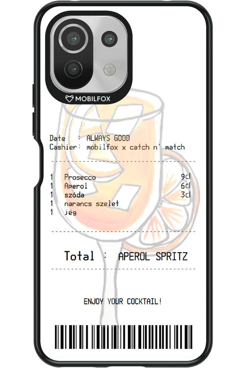 aperol spritz koktél - Xiaomi Mi 11 Lite (2021)