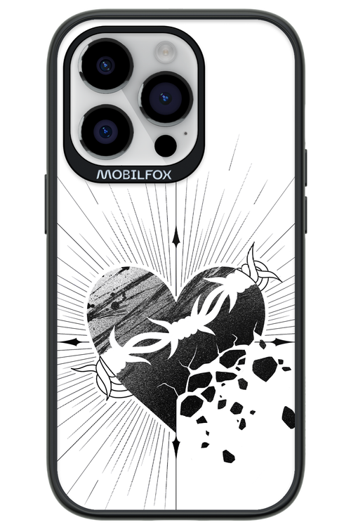 Fekete Szív - Apple iPhone 14 Pro