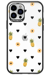 Ananas Heart Transparent - Apple iPhone 12 Pro