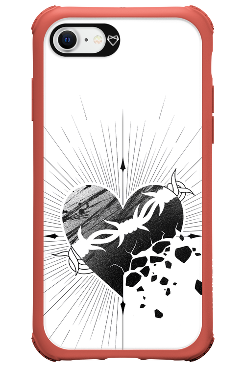 Fekete Szív - Apple iPhone 8