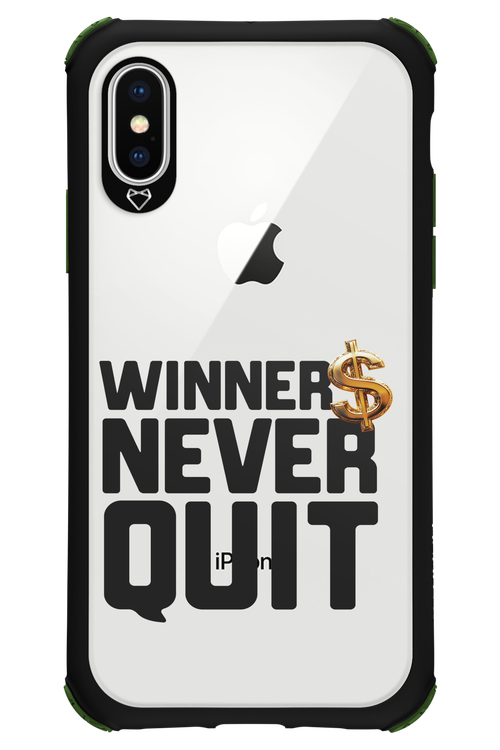 Winners Never Quit - Apple iPhone X