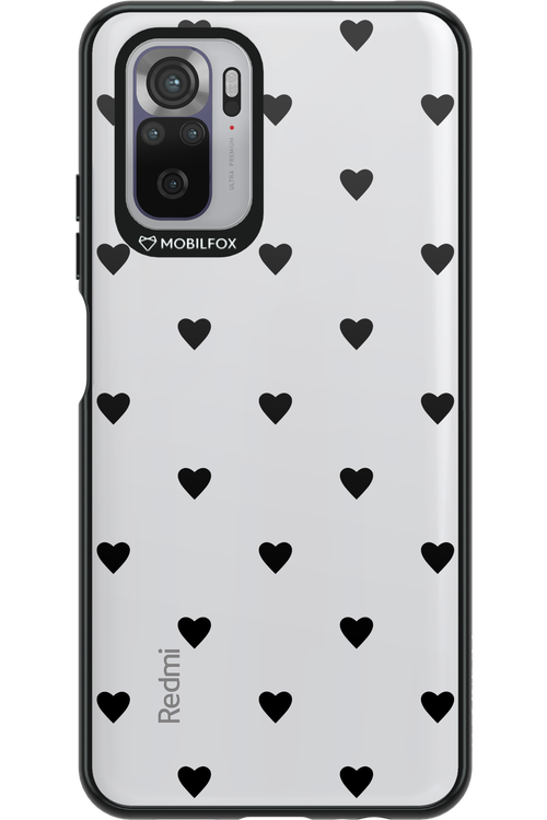 Hearts Transparent - Xiaomi Redmi Note 10