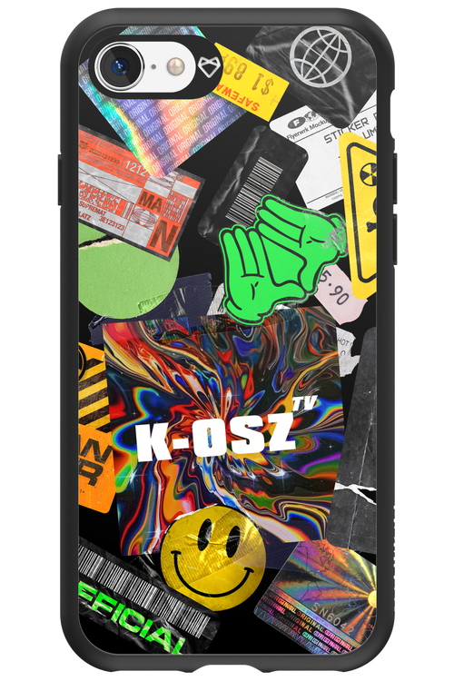 K-osz Sticker Black - Apple iPhone 8