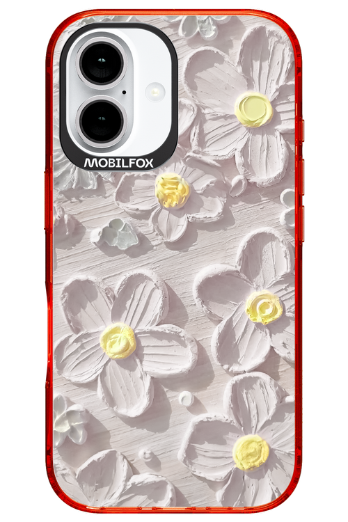 White Flowers - Apple iPhone 16