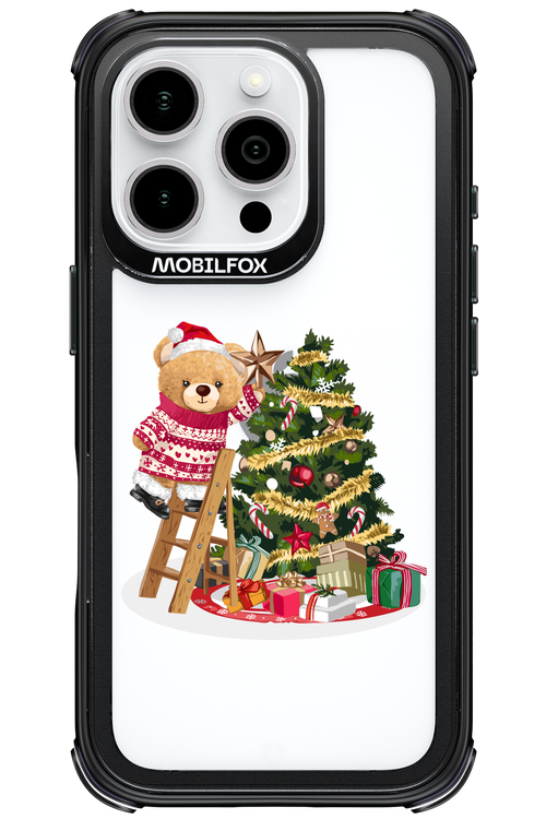 Christmas Bear (Transparent) - Apple iPhone 16 Pro