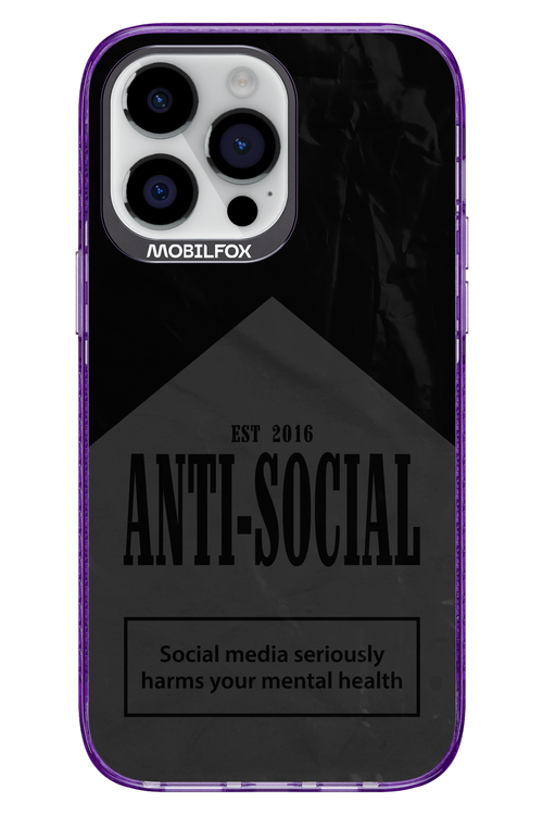 ANTI-SOCIAL (BLVCK) 2.0 - Apple iPhone 14 Pro Max
