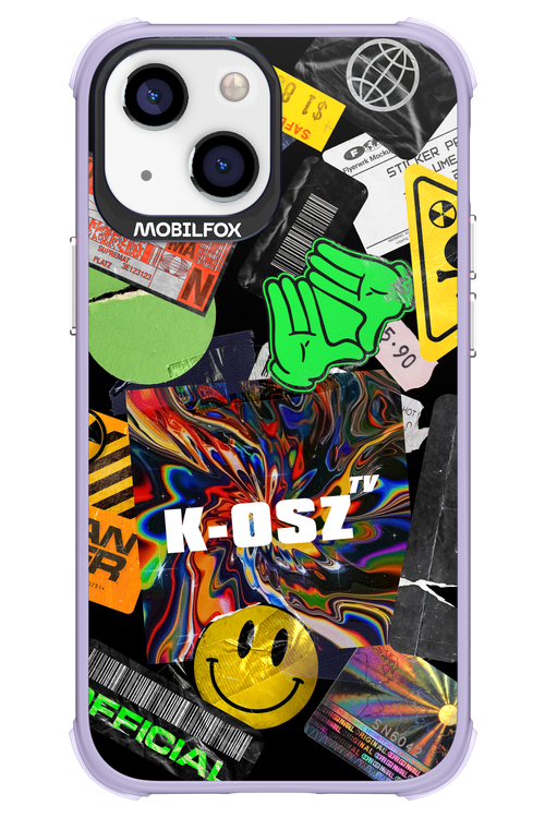 K-osz Sticker Black - Apple iPhone 13 Mini